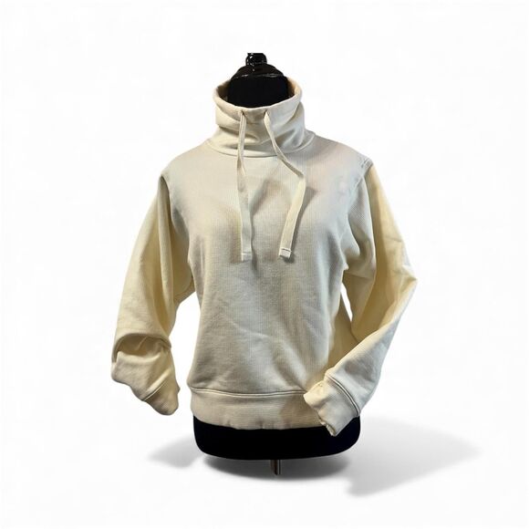 Mwl-by-madewell Women's Cream and White Hoodie size XS in Ivory - Picture 1 of 7